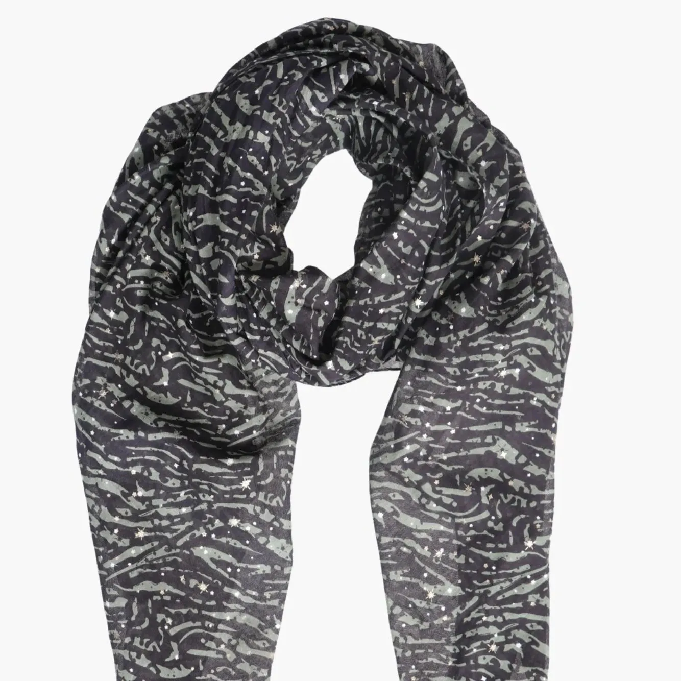 3139 Modal Blend Scarf in Zebra Print