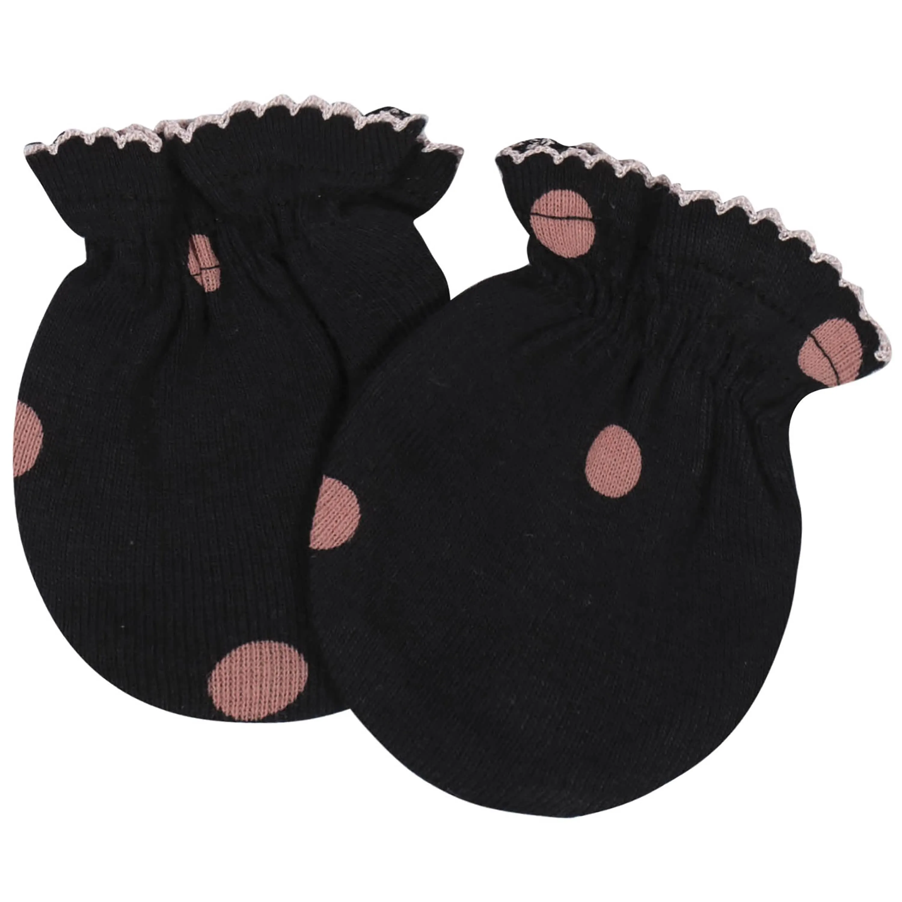 8-Pack Baby Girls Princess Organic Mittens