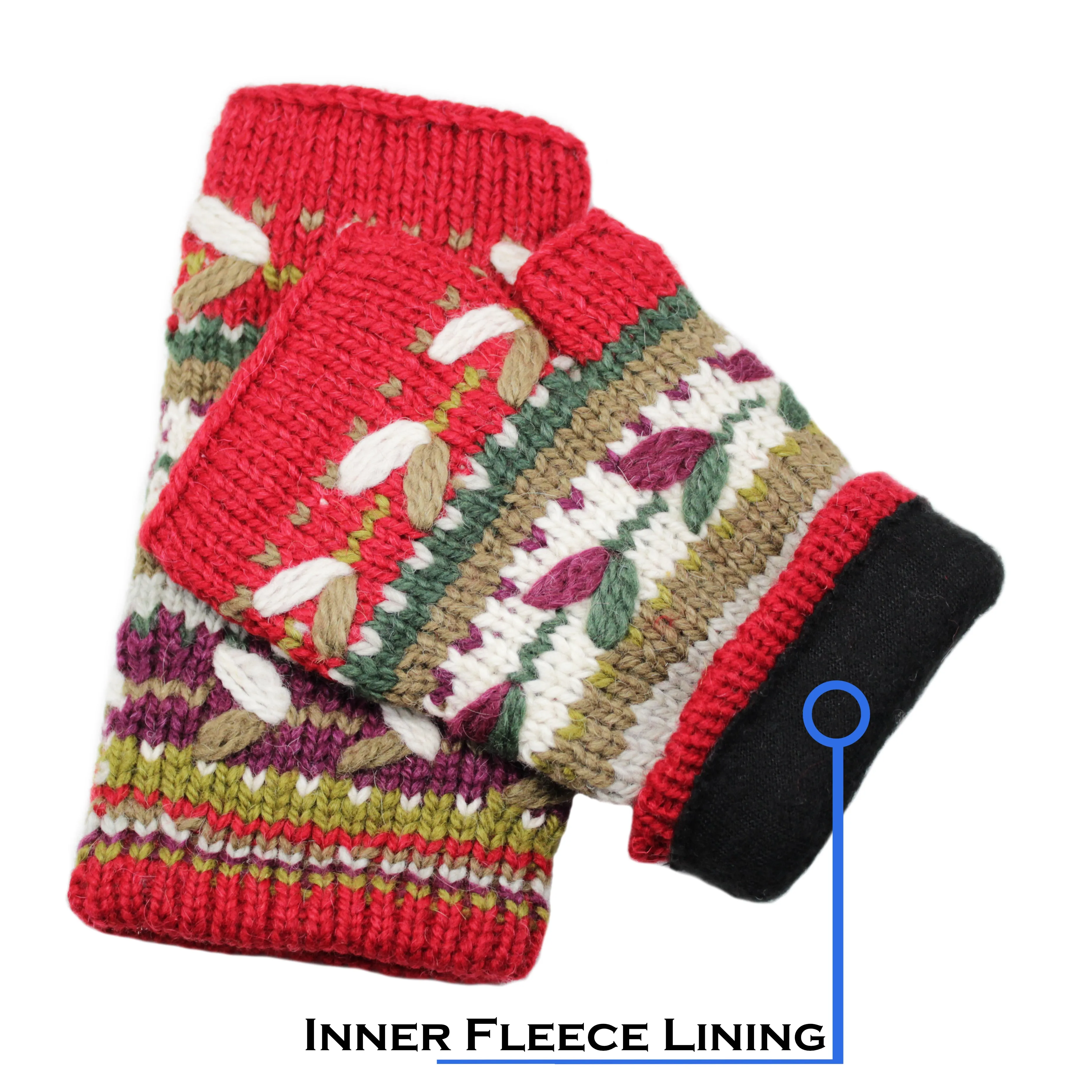 Alpaca Fingerless Mittens