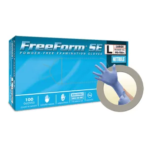 Ansell Microflex Freeform Se Powder-Free Nitrile Exam Gloves Glove Exam Nitrile Freeform Sepf Lf Xlg 100/Bx 10Bx/Cs