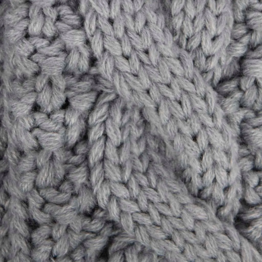 Aran Cable Knit Mittens