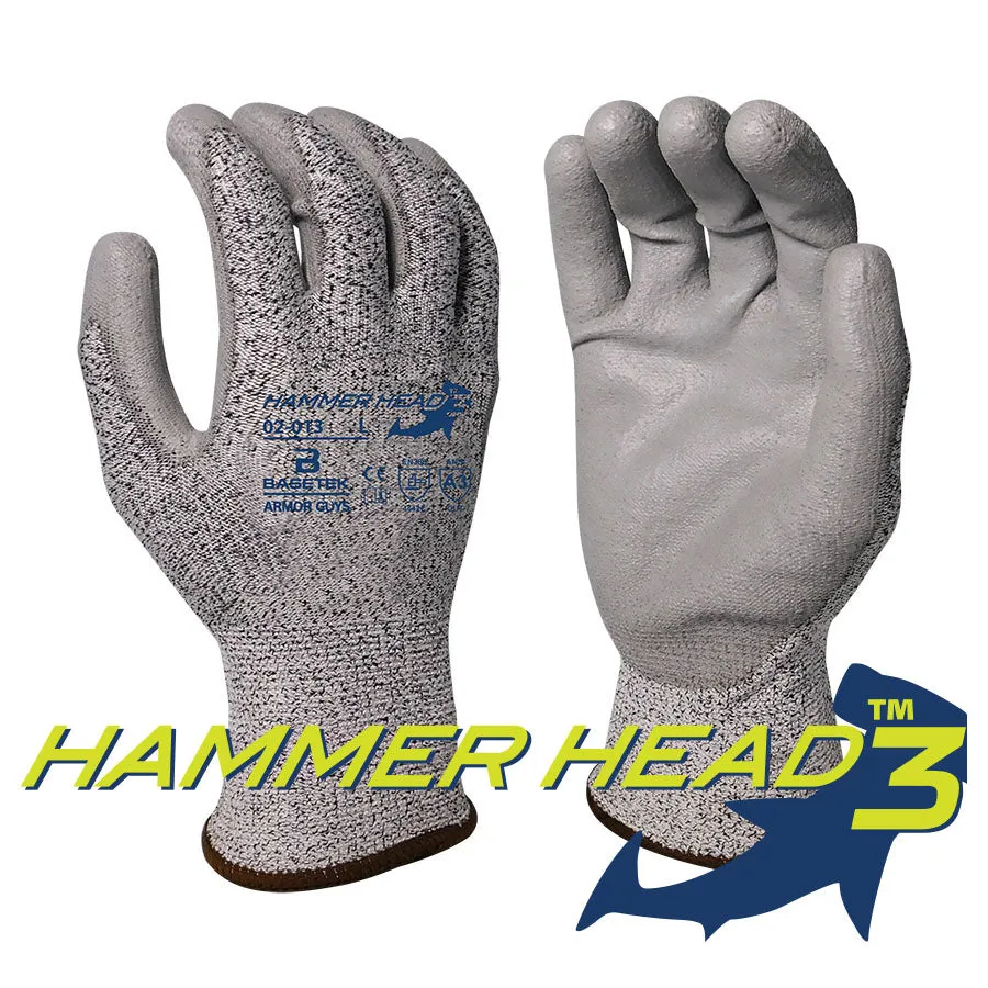 Armor Guys 02-013-XL Hammerhead 3 , Salt & Pepper Hdpe [A3] 4442c Gloves