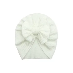 Baby Hattie Bow Turban — White