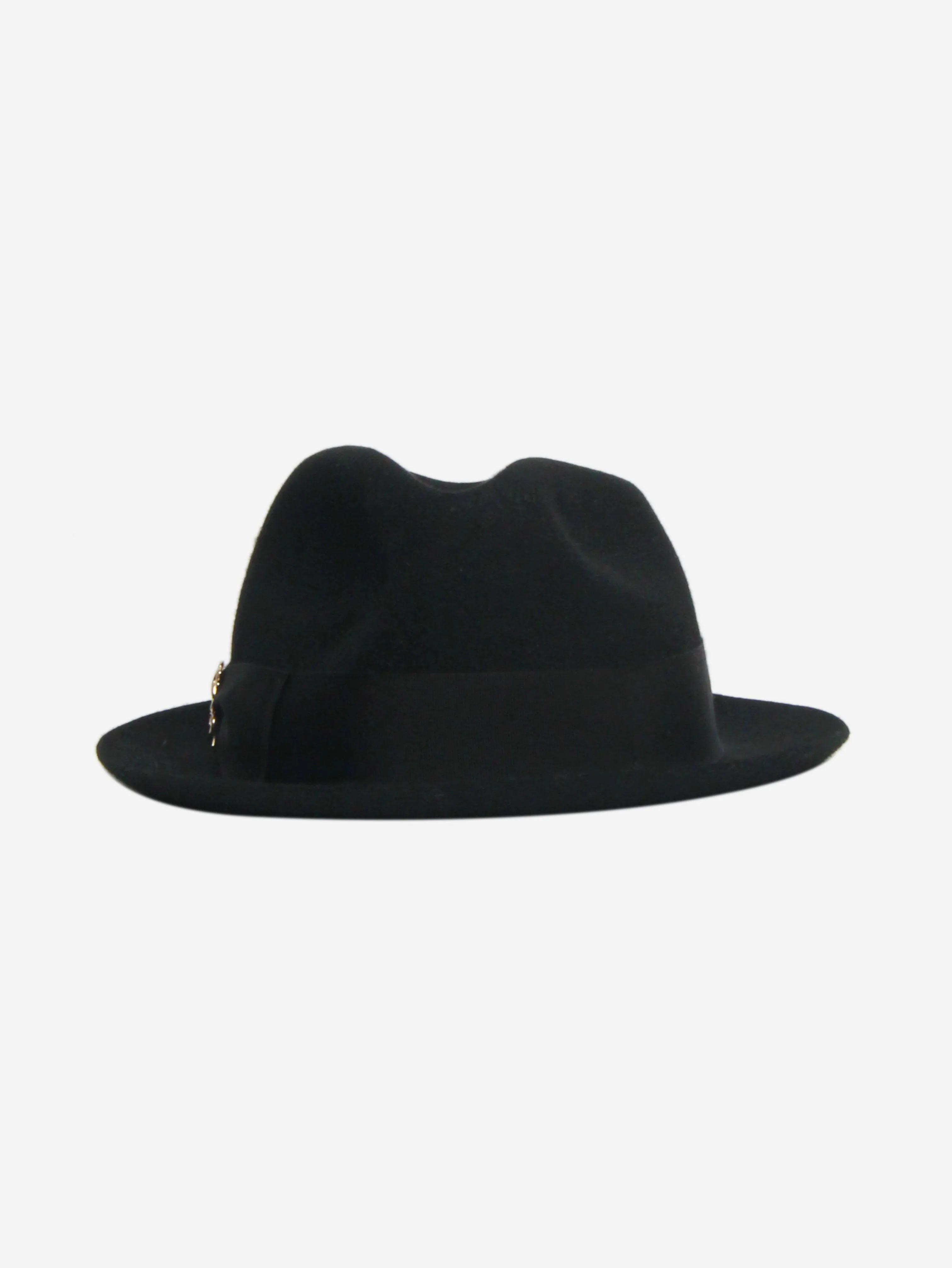 Black Trilby hat