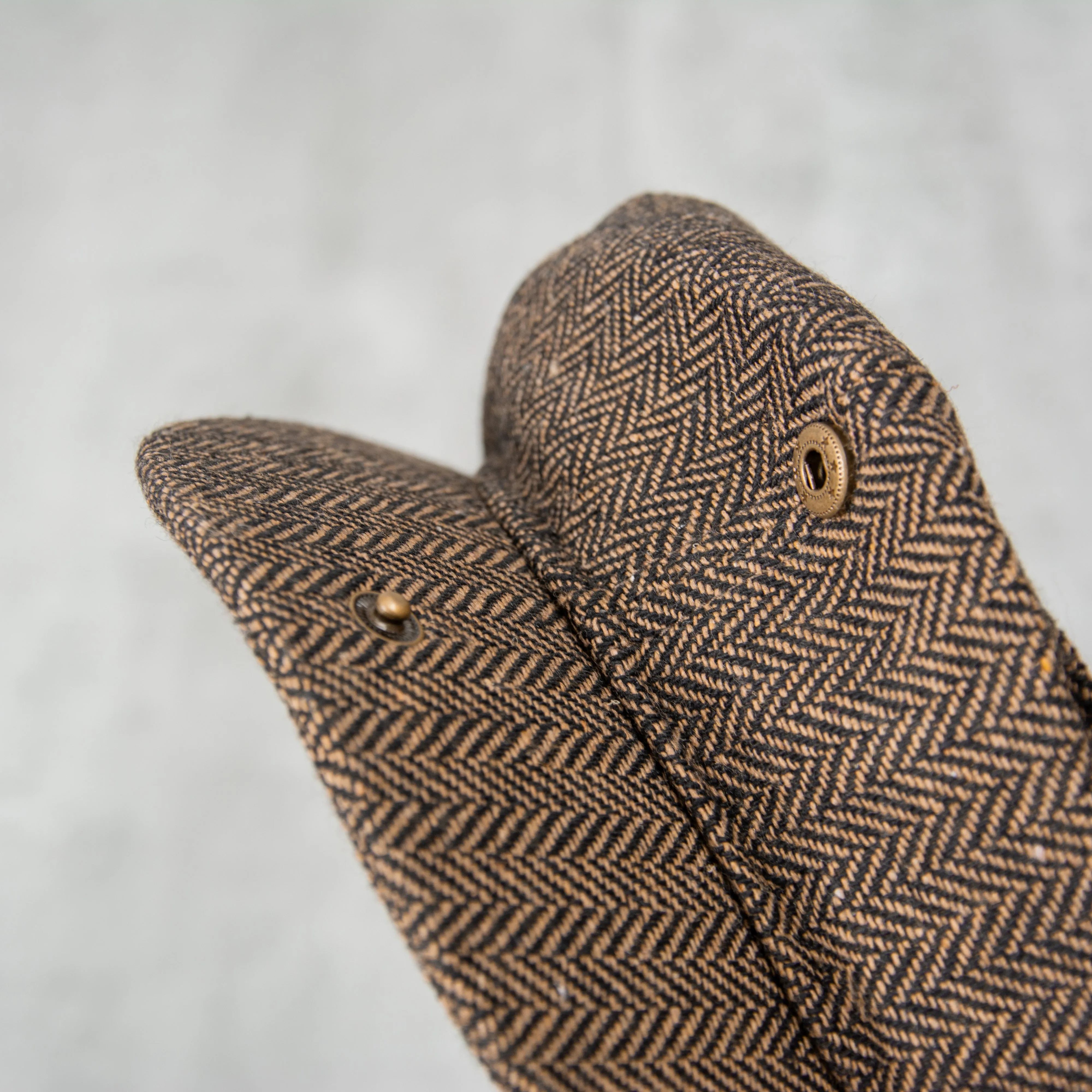 Brixton Brood Snap Flat Cap - Brown / Khaki