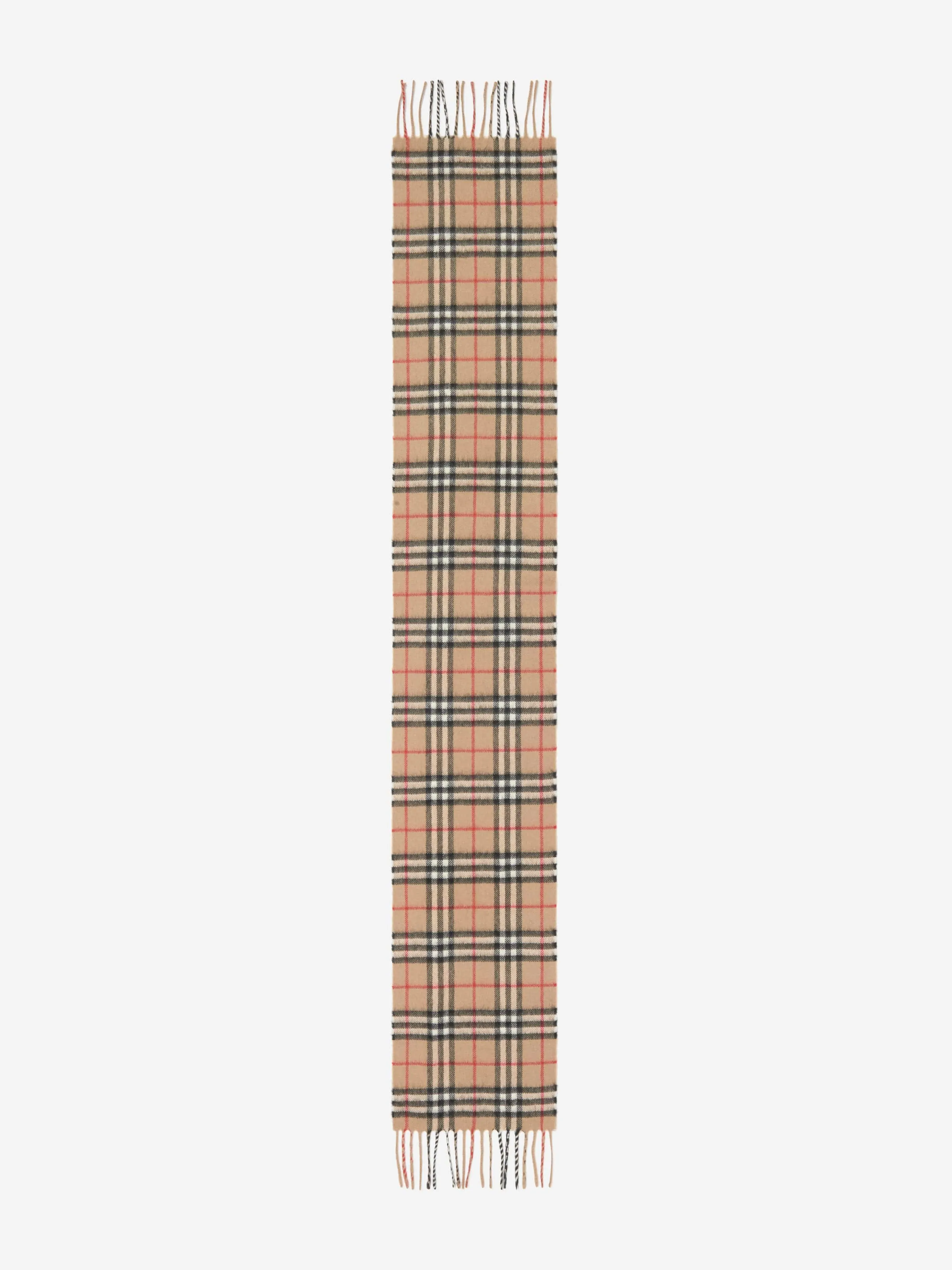 Burberry Kids Vintage Check Cashmere Scarf in Beige (127cm)