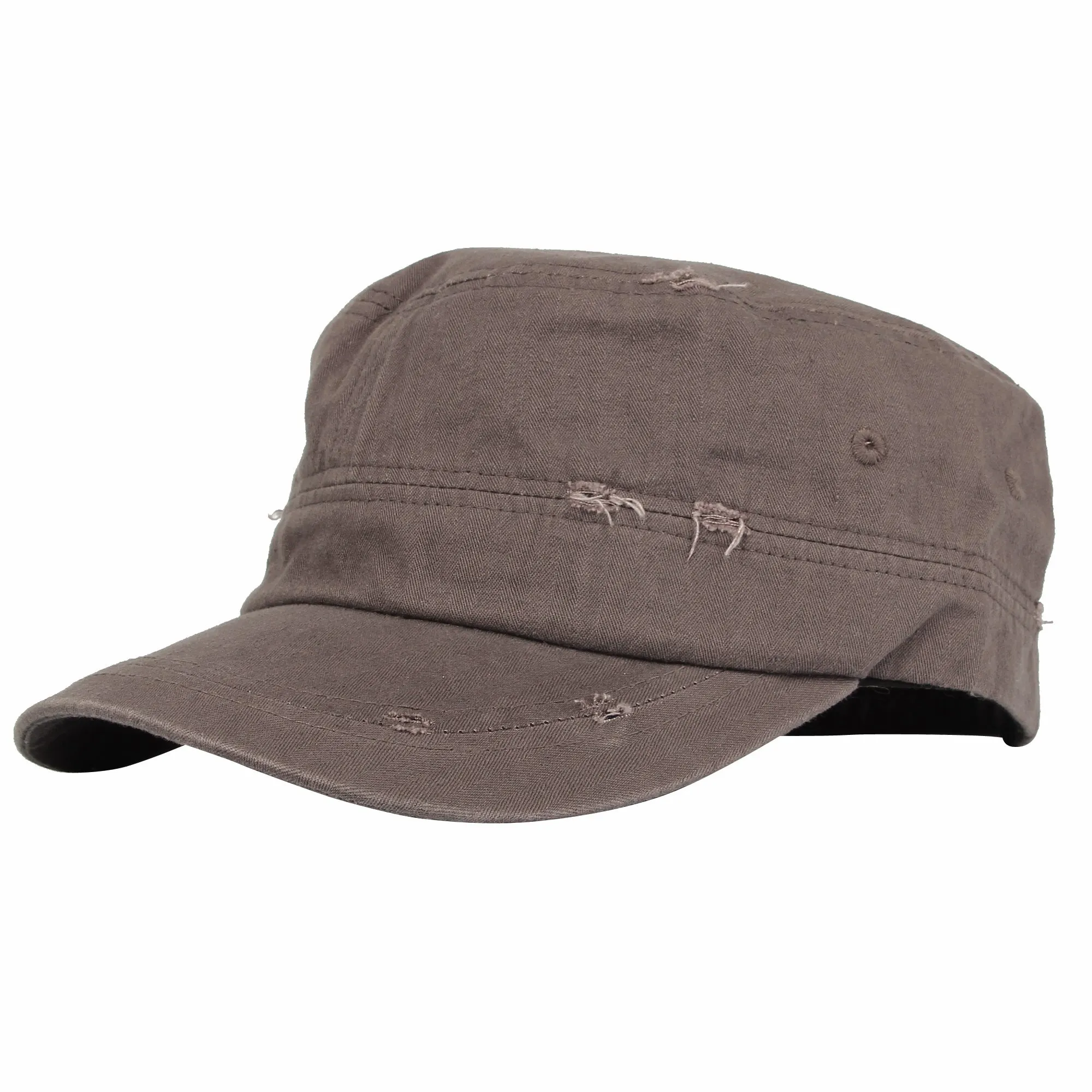 Cadet Cap Camouflage Twill Cotton Distressed Washed Hat KR4303