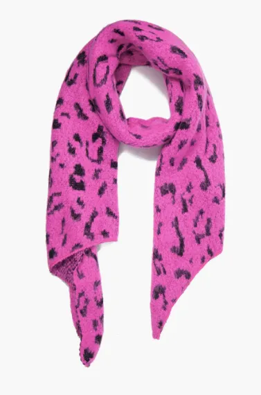 Calista Scarf in Lurex Leopard