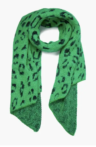 Calista Scarf in Lurex Leopard