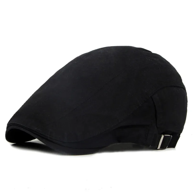 Casual Washed Cotton Spring Summer Flat Cap