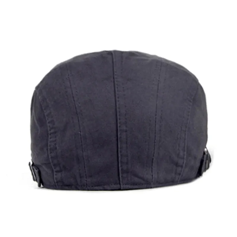 Casual Washed Cotton Spring Summer Flat Cap