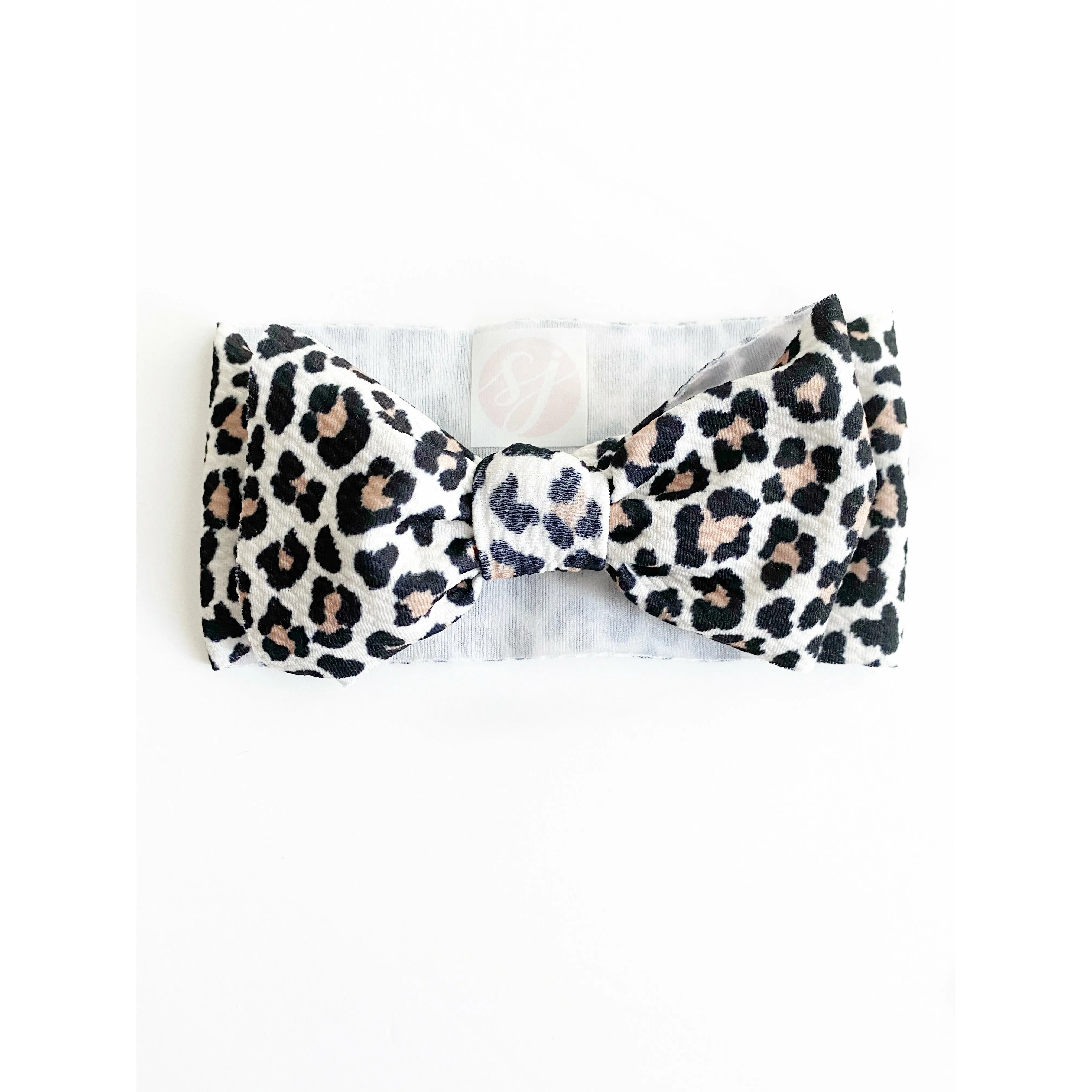 cheetah "chandler" newborn headwrap