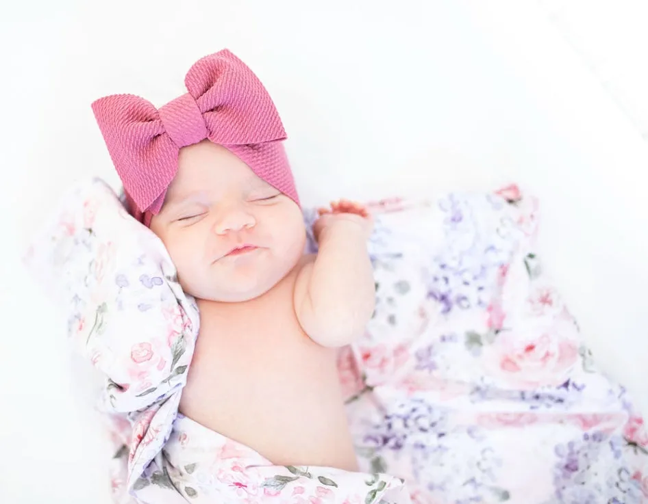 dark rose "chandler" newborn headwrap