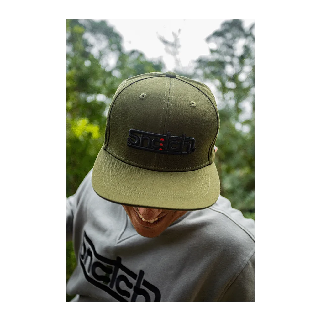 Embroidered Snapback Cap Army Green - Bundle Item