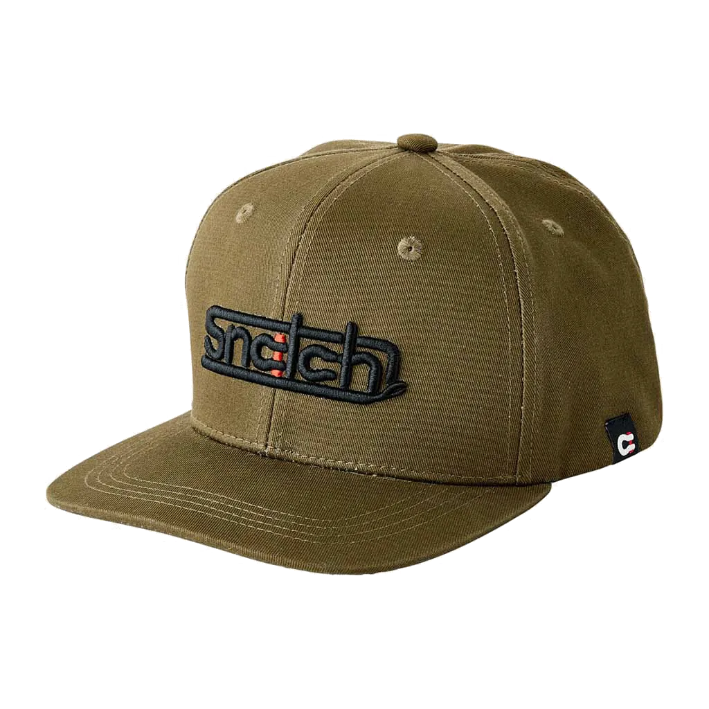 Embroidered Snapback Cap Army Green - Bundle Item