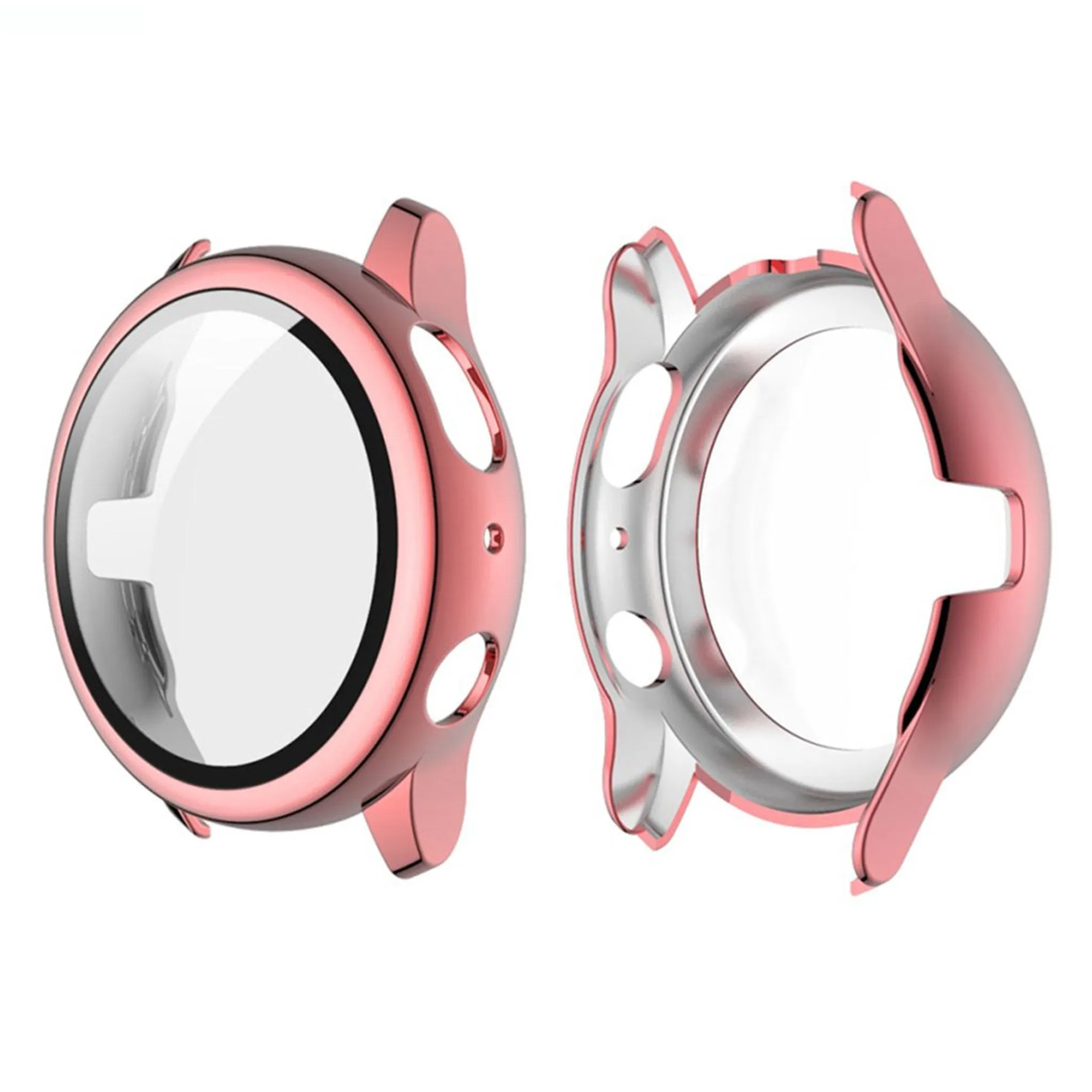 ENKAY HAT PRINCE electroplating frame for Samsung Galaxy Watch Active 2 - 44mm - Pink