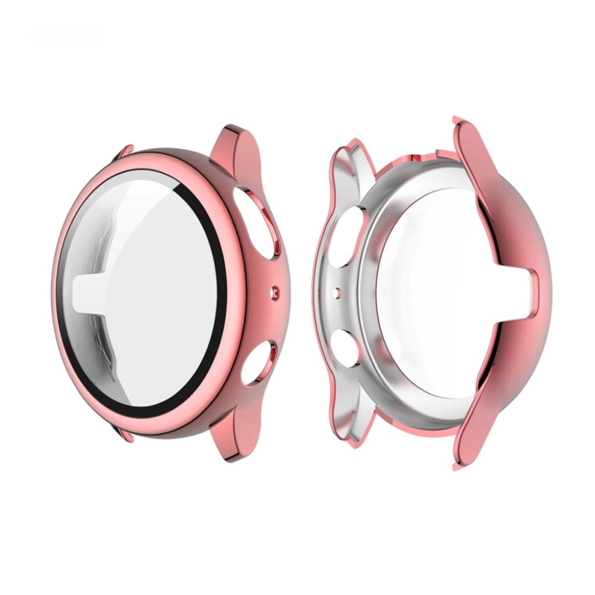 ENKAY HAT PRINCE electroplating frame for Samsung Galaxy Watch Active 2 - 44mm - Pink