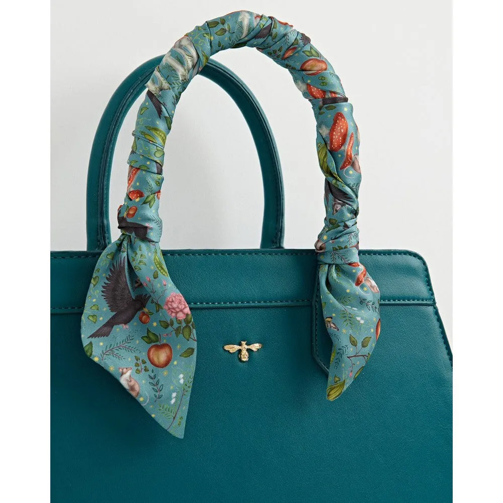 Fable England Teal Into the Wood Tote Bag