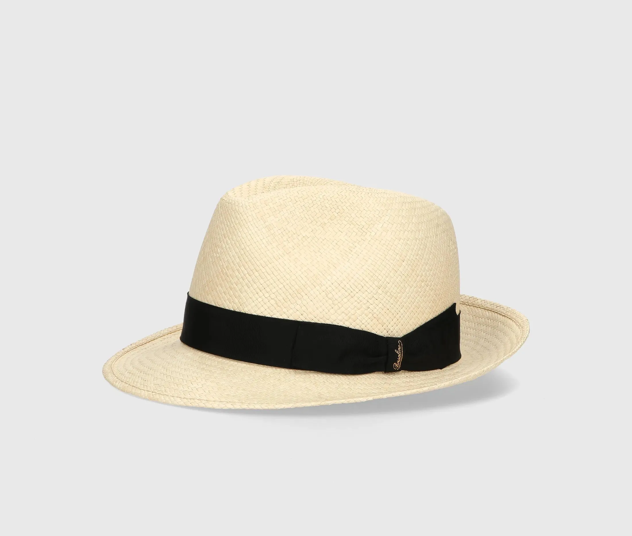 Federico Panama Hat Natural Ribbon Black