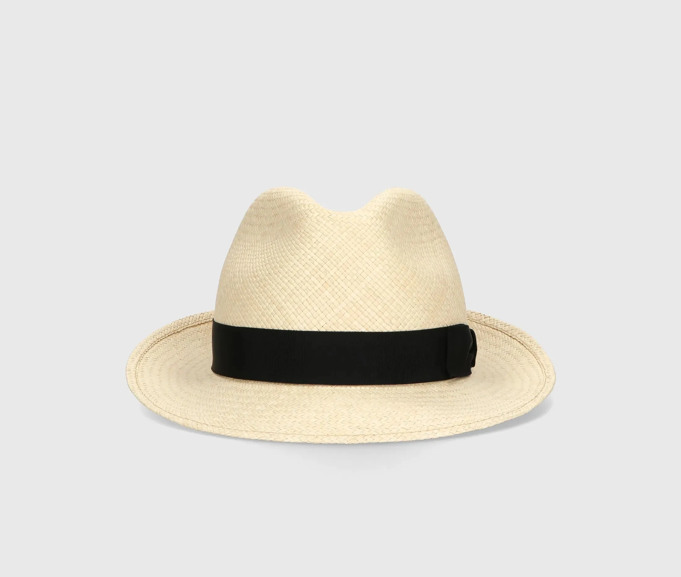 Federico Panama Hat Natural Ribbon Black