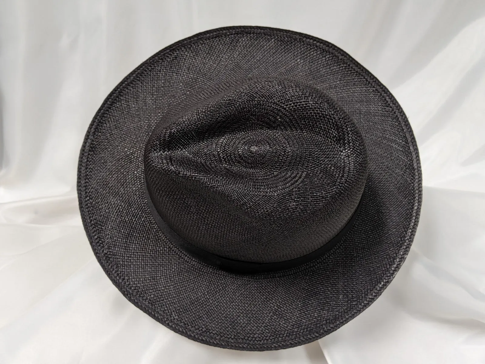 Fedora 7 5/8 (61) - Black (Montecristi Panama) #20-148