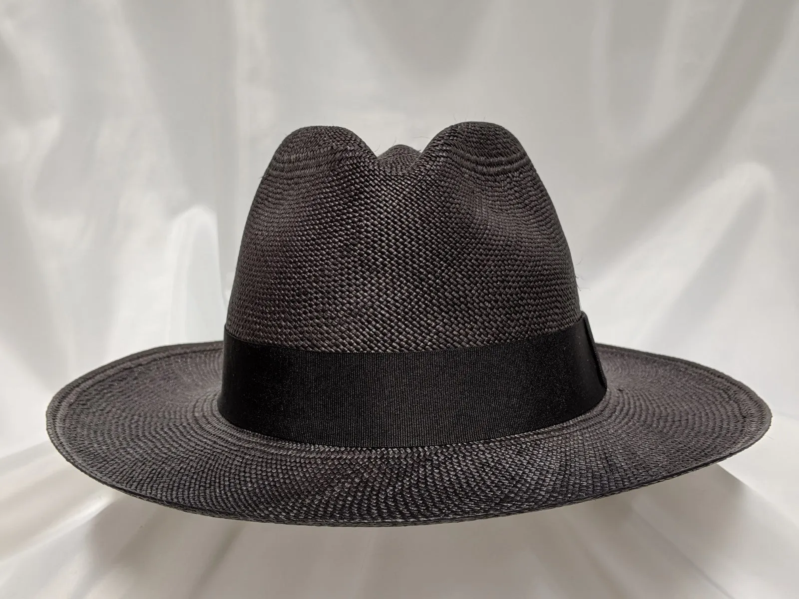 Fedora 7 5/8 (61) - Black (Montecristi Panama) #20-148