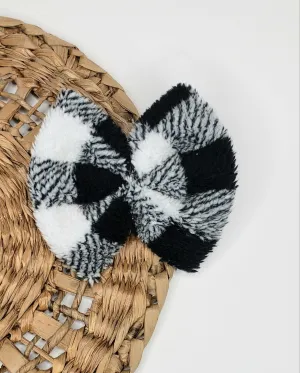 Fuzzy Checkered Bow