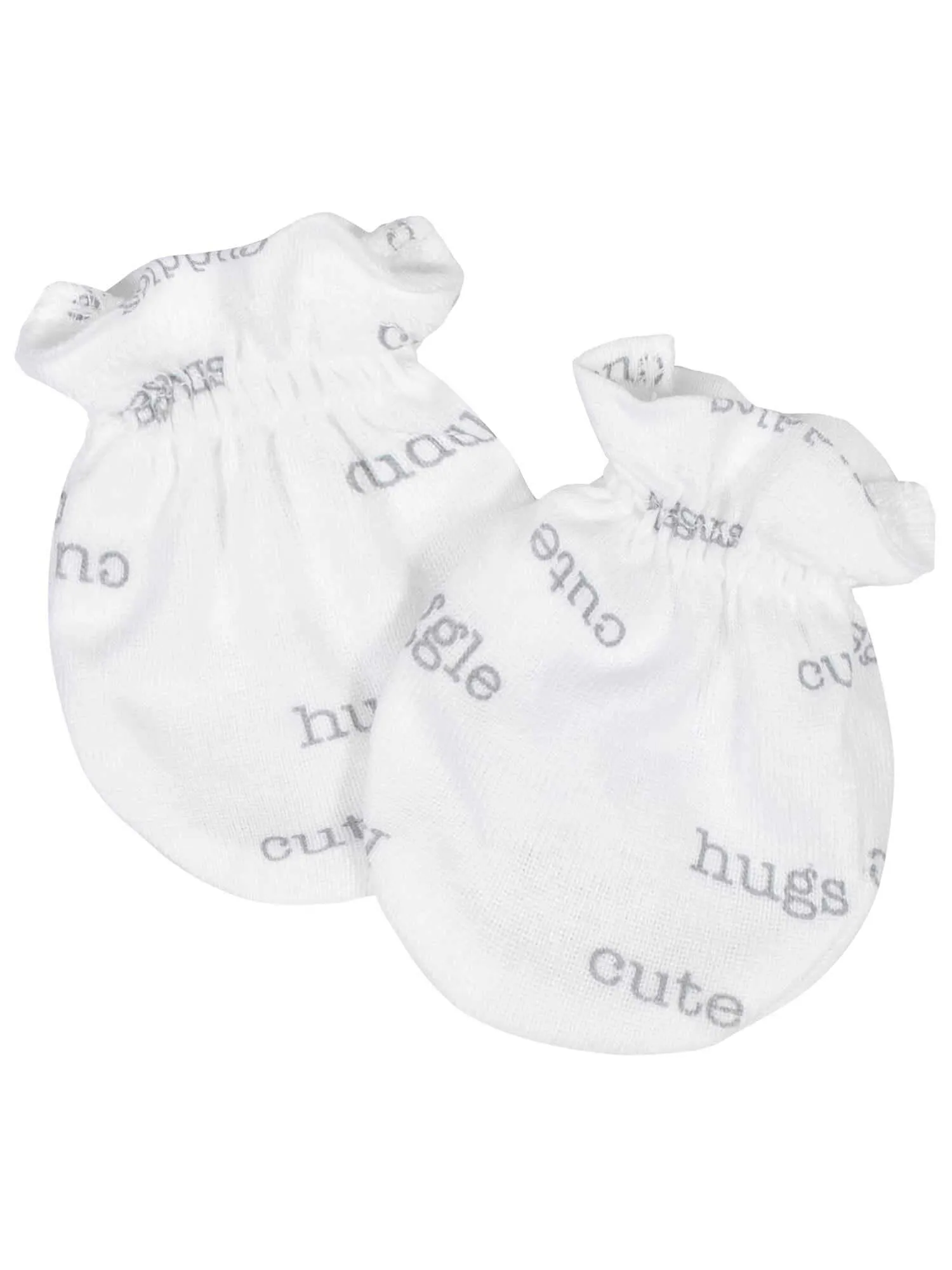 Gerber® 4-Pack Baby Unisex "Hugs" No Scratch Mittens Set