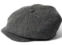 Glen Appin of Scotland Harris Tweed Flat Cap