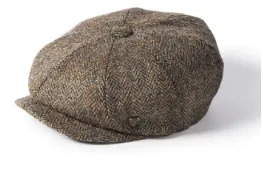 Glen Appin of Scotland Harris Tweed Flat Cap