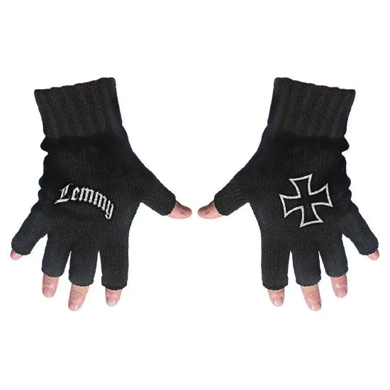 Gloves - Motorhead - Lemmy - Logo and Iron Cross