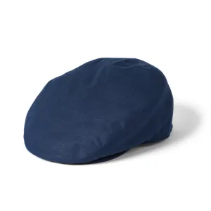 Irish Linen Flat Cap Navy by Failsworth