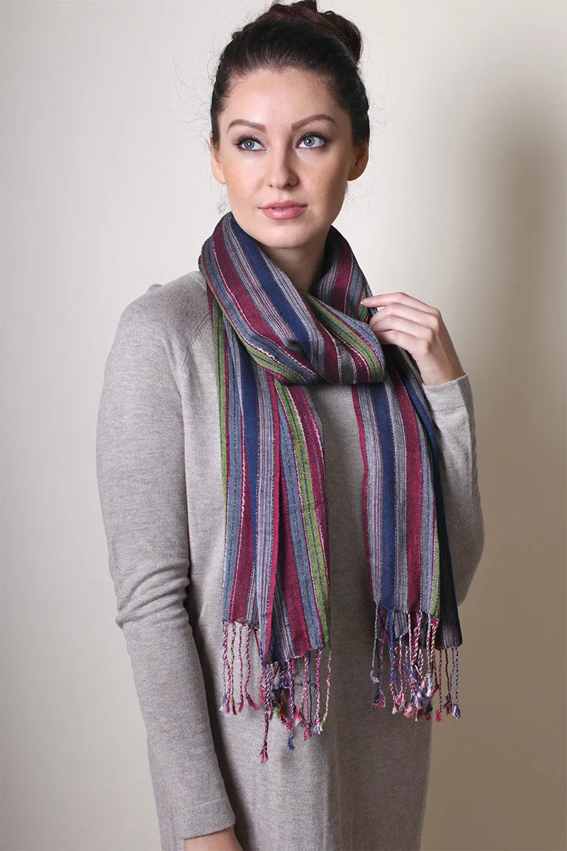 Jewel Dazzle Stripe Scarf (5 Colors)