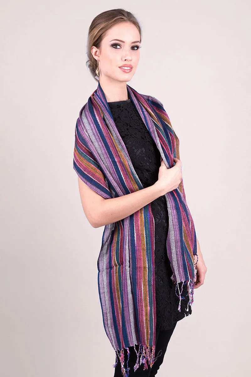 Jewel Dazzle Stripe Scarf (5 Colors)