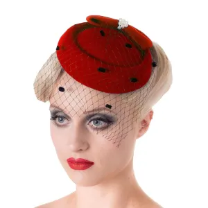 Judy Hat by Banned in Black, Navy and Red