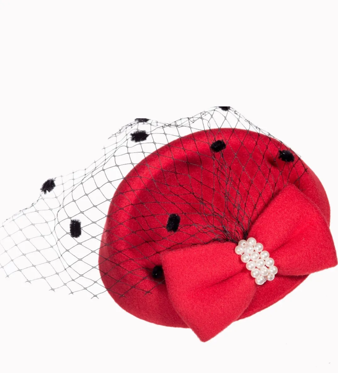 Judy Hat by Banned in Black, Navy and Red