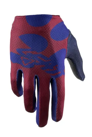 Leatt DBX 1.0 GripR Ladies Gloves Marine Maroon Purple