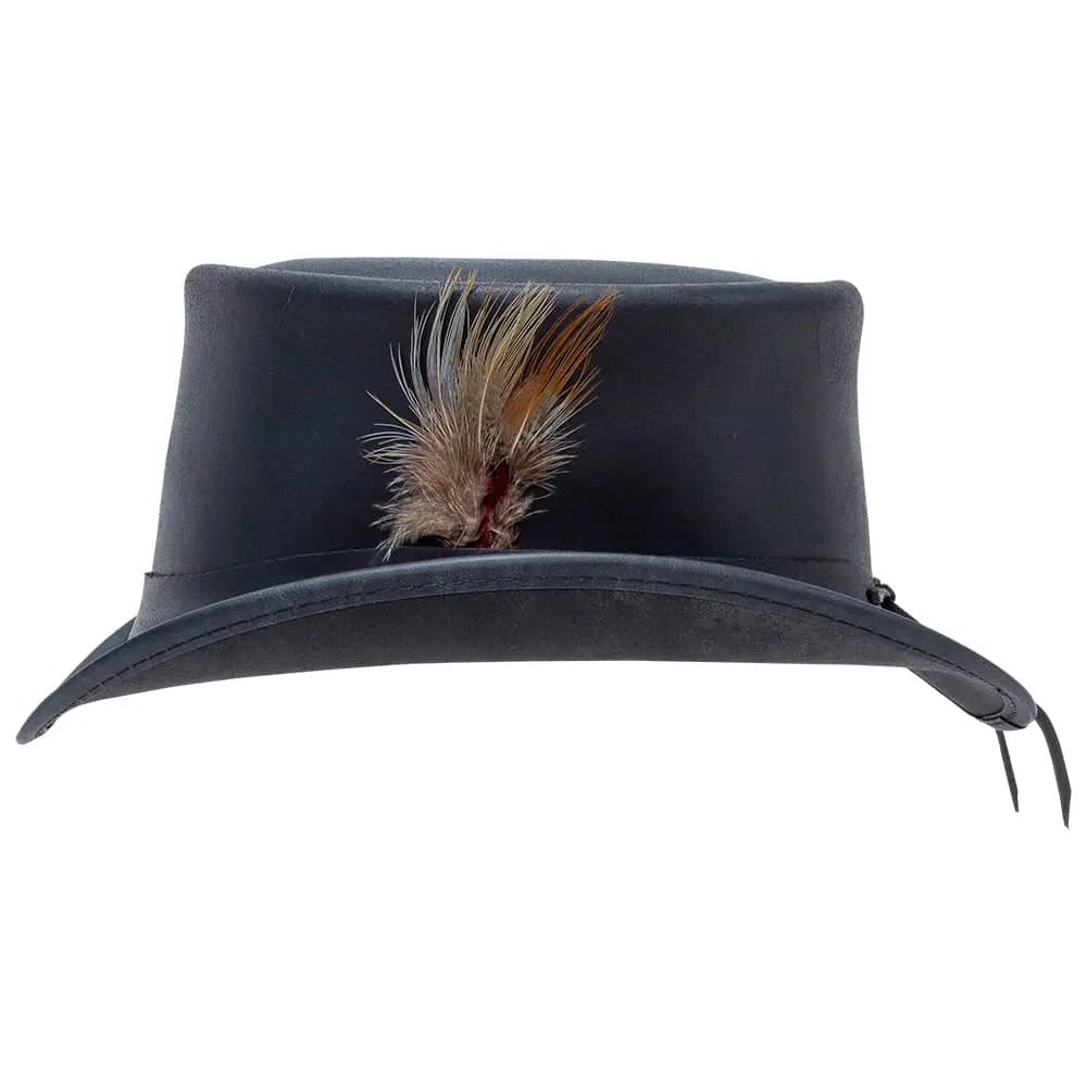 Marlow LT | Womens Leather Top Hat with LT Hat Band