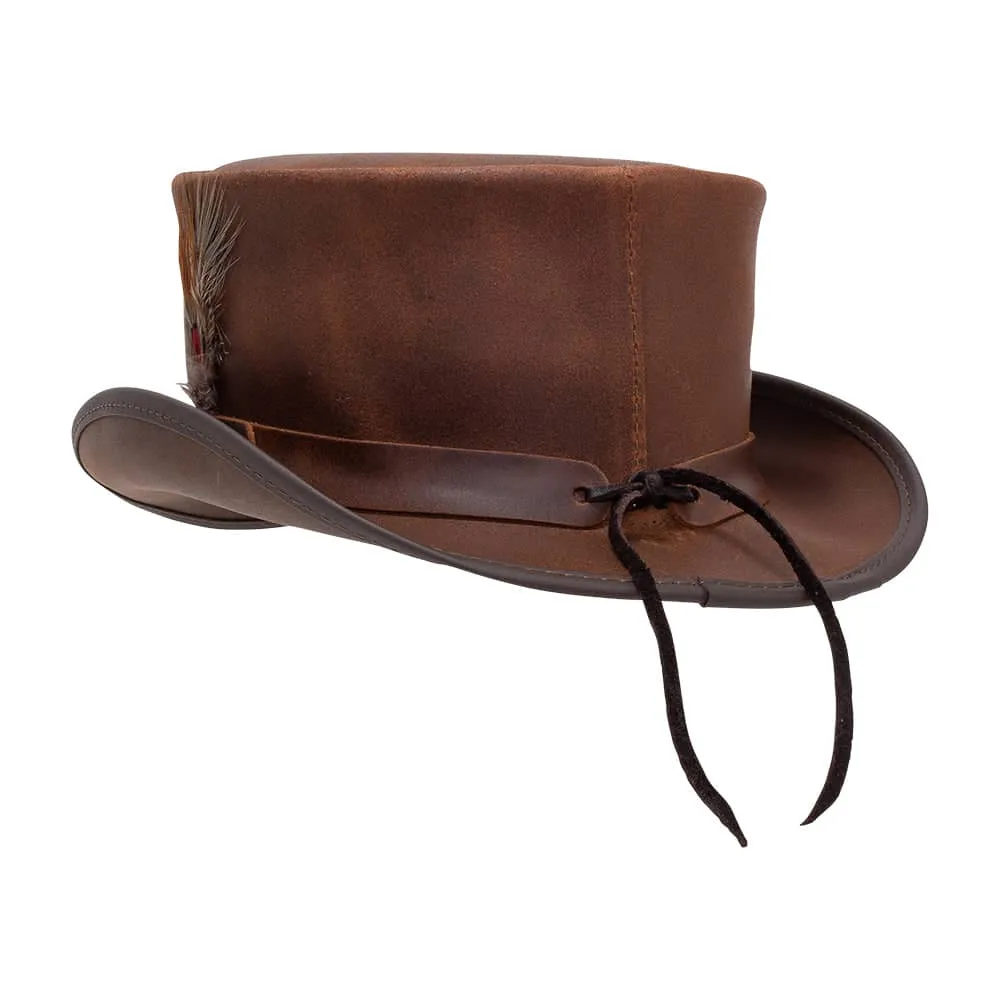 Marlow LT | Womens Leather Top Hat with LT Hat Band