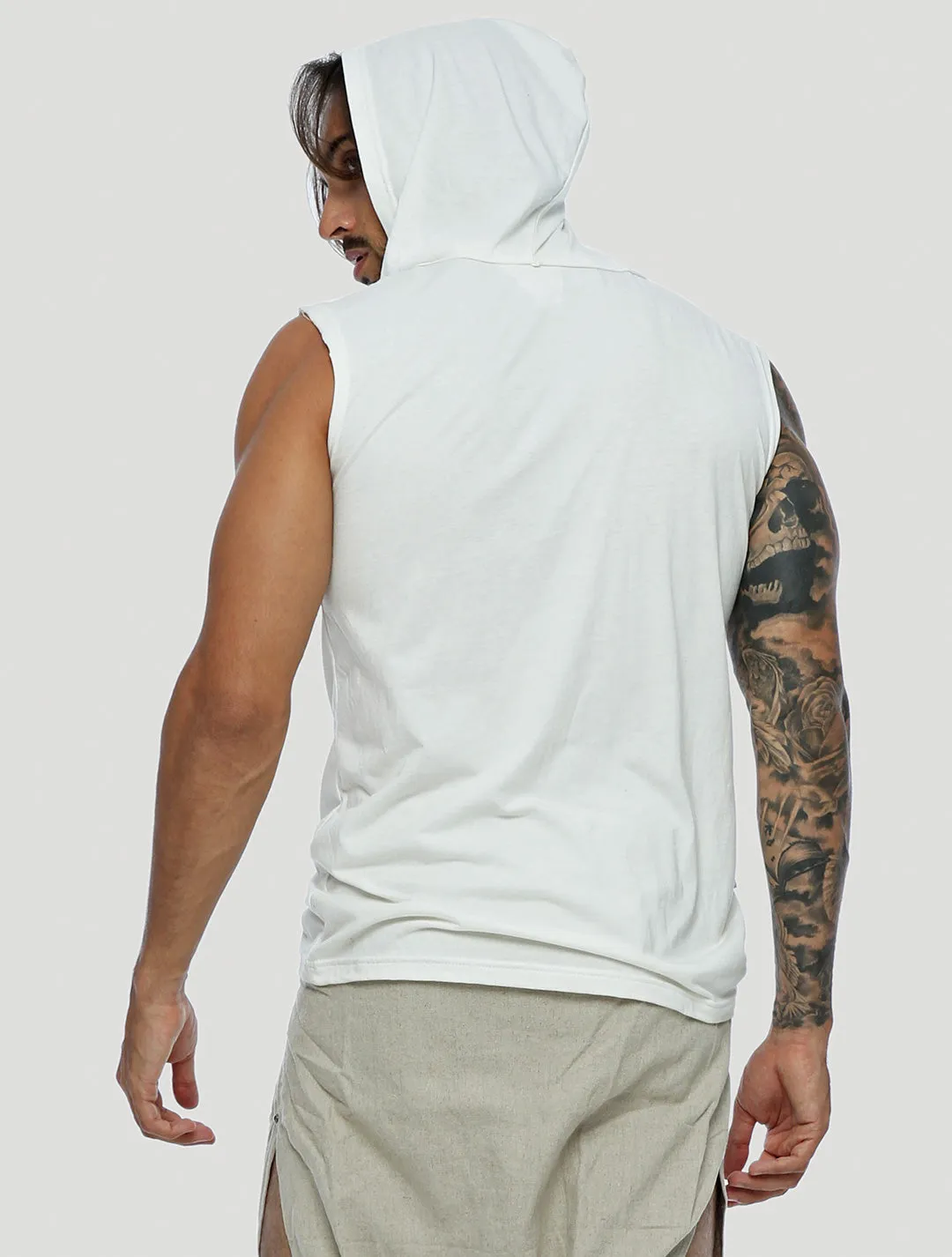 Mask Sleeveless Hoodie