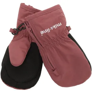 Mikk-Line Rose Brown Nylon Mittens