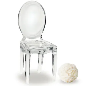 MINIATURE CLEAR ACRYLIC PHANTOM/GHOST CHAIRS (8/pkg)