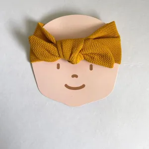 Mustard Bow Headwrap for Babies