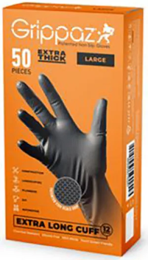 NITRILE GLOVE 50 CT 8 MIL LG BLACK