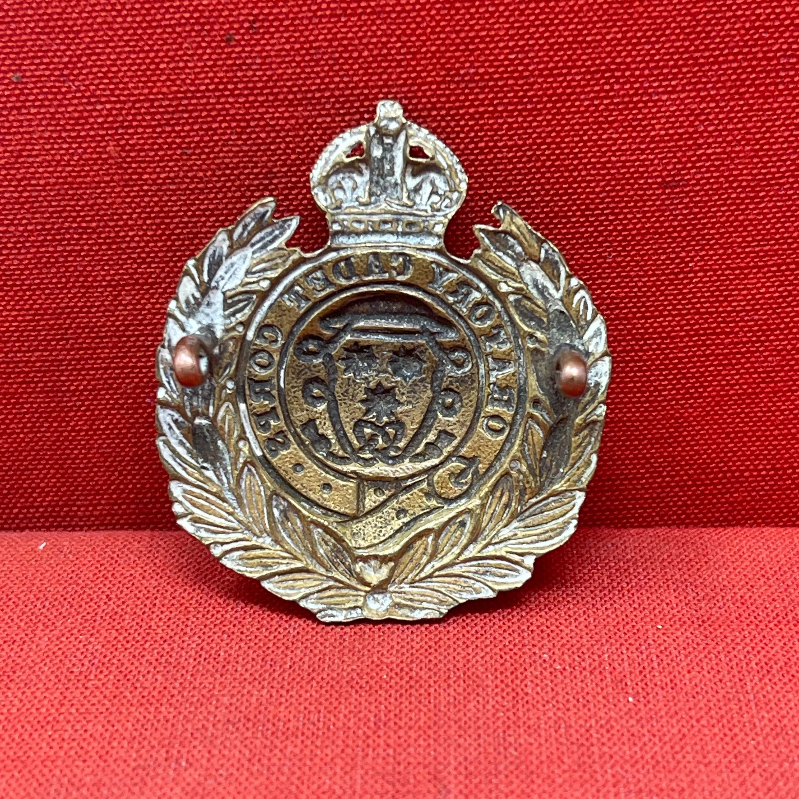 Oratory Cadet Corps Cap Badge - King's Crown