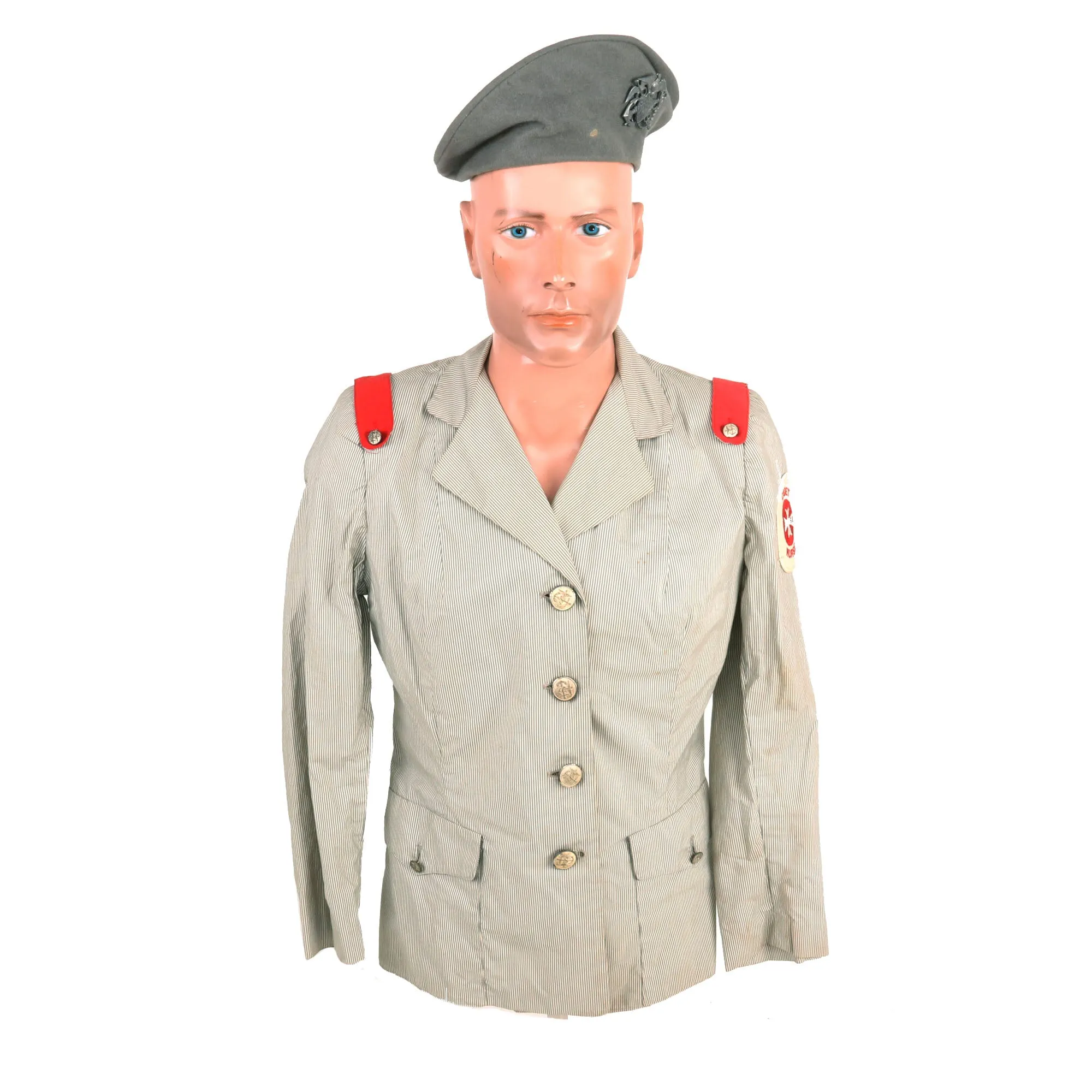 Original U.S. WWII Named Cadet Nurse Corps Uniform Set & Cap - Dorothy Fry Class of 1944