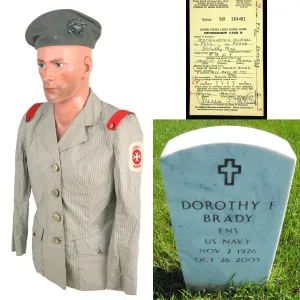 Original U.S. WWII Named Cadet Nurse Corps Uniform Set & Cap - Dorothy Fry Class of 1944