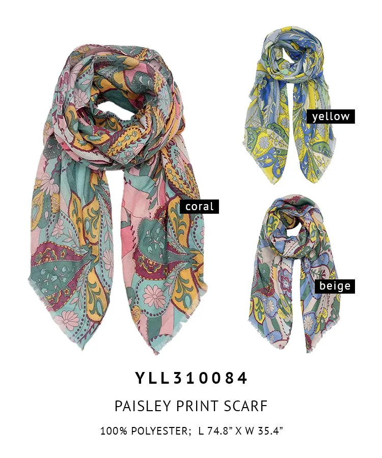 Paisley Print Scarf