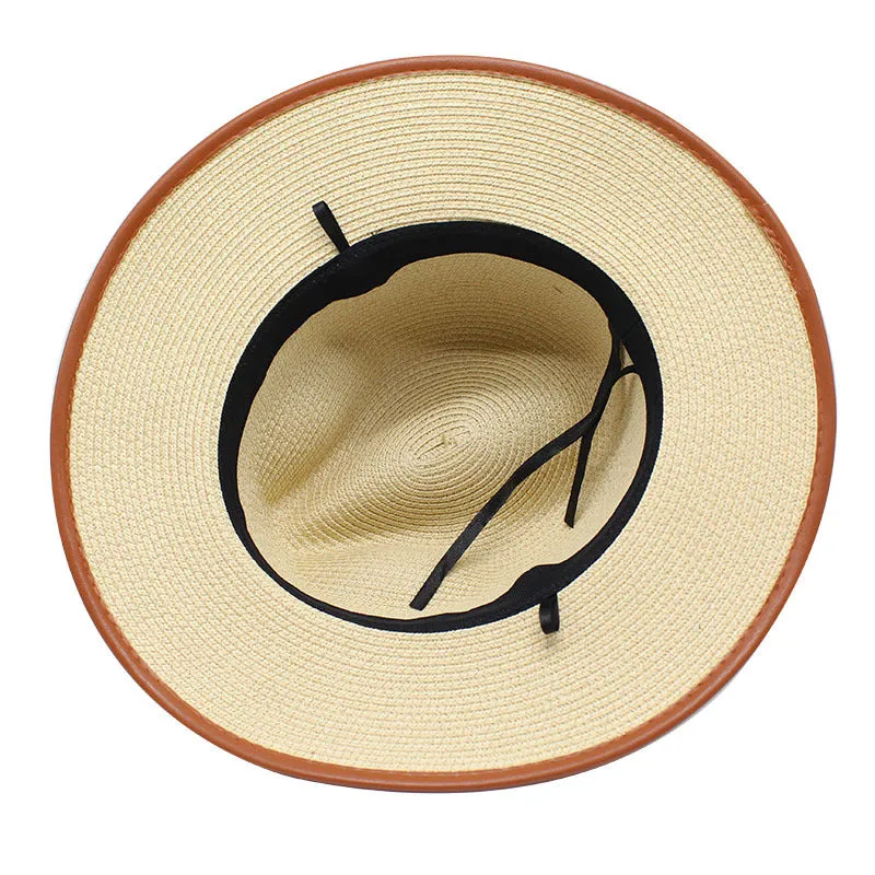 Panama Style Wide Brim Straw Hat