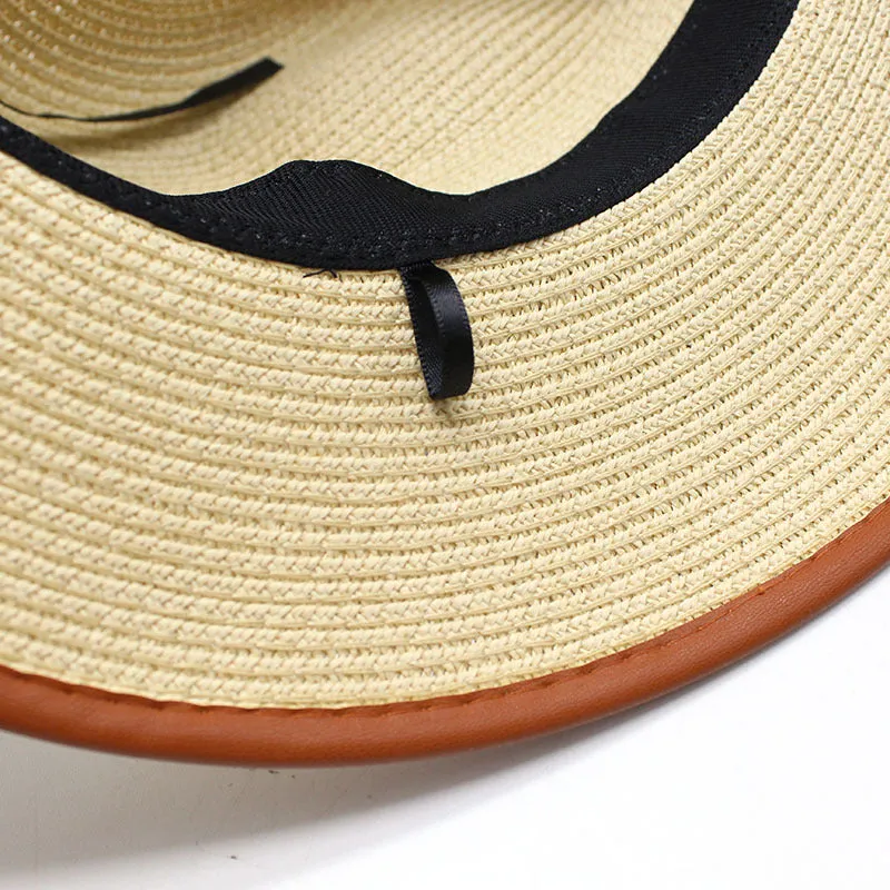 Panama Style Wide Brim Straw Hat